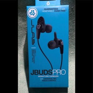 Jbudspro signature black  Earbuds w/universal mic track control